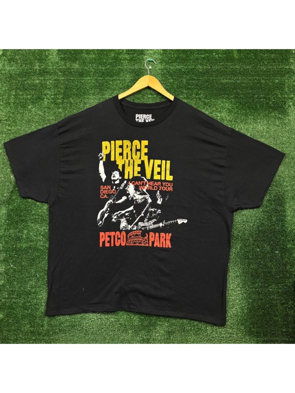 Pierce the Veil I Can't Hear You World Tour Rock Band T-Shirt Size 3X